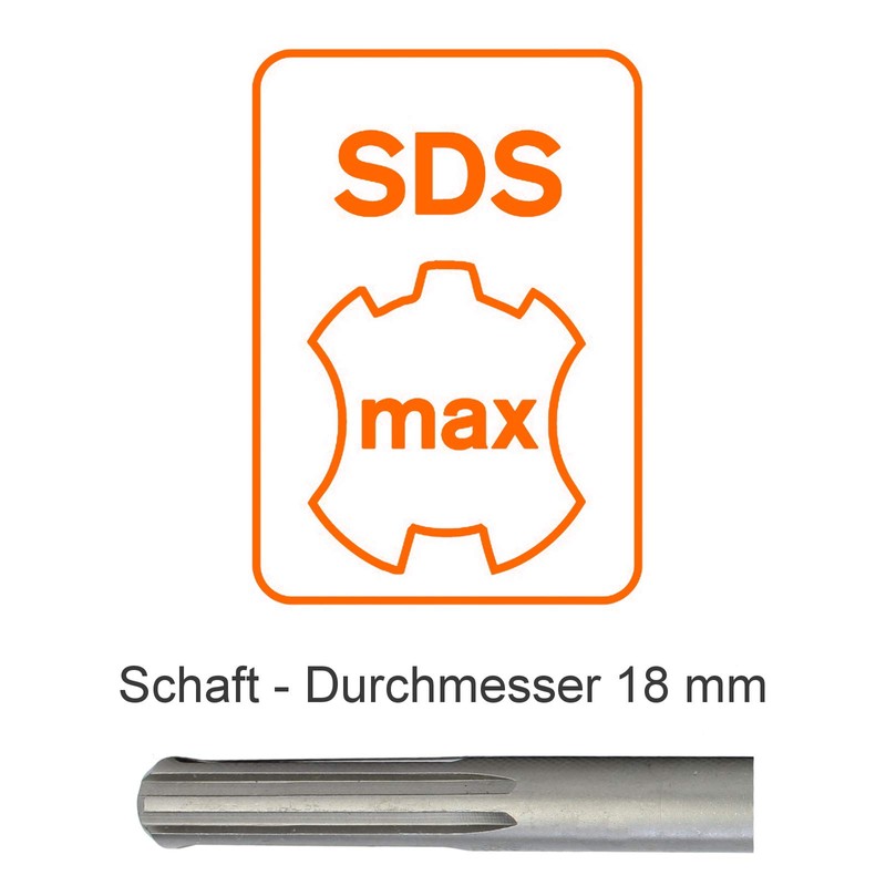 Weischer® - Adapter 1 1/4 Inch UNC to SDS MAX