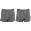 Boxer Shorts DX for Urine Leakage (Gray 2-Piece Set) M
