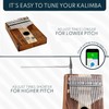 Kalimba 17 Keys, Wooden Finger Pianos, Sunflower Professional Thumb Piano
