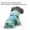 Reflective Puppy Raincoat Sea Turtle Pattern Lightweight Breathable Waterproof Pet