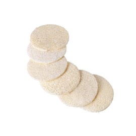 YADIRF 50 Pcs Natural Loofah Sponge Face Body Exfoliator Scrubber Cleansing Pads for Men and Women