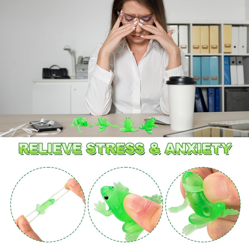 HFWTWPY 30PCS Toy Frogs for Kids, Realistic Mini Rubber Frog