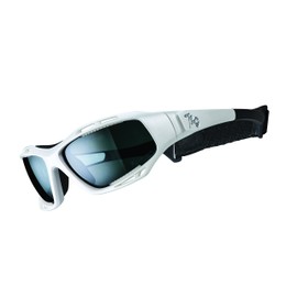 720armour B330-2-PCPL Matte Pearl White/Polarized Smoke Sports Sunglasses, Polarized Lens Model