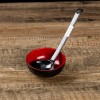 ASIAN HOME Black Melamine Japanese Long Handle Spoons for Ramen,