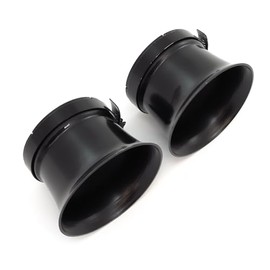 Set of 2 Black Shorty Velocity Stacks - 54mm - Compatible with Honda CM400 CX500 CB750 CB900 CBX