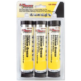 Lumax LX-1901 Amber Multi-Purpose Lithium Grease Cartridge 3 oz. Pack of 3. Heavy-Duty, Lithium-Base Grease is Ideal for Most Agricultural, Automotive and Industrial Applications