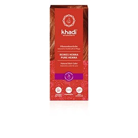 khadi Pure Henna Plant Hair Colour, Hair Colour for Exciting Orange Red to Intensively Bright Flame Red, Natural Hair Colour 100% Vegetable, Natural & Vegan, Natural Cosmetics, 100 g