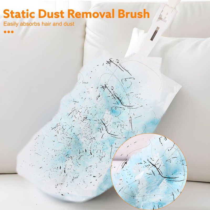 30PCS Duster Refills Compatible with Flash, 180°Fluffy Duster Refills with