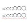 50pcs/100pcs Split Rings, Stainless Steel Fishing Tackle Bait Double Circle