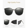 ANRRI Oversized Retro Round Polarized Sunglasses for Men and Women