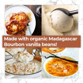 LorAnn Organic Pure Madagascar Vanilla Bean Paste 2oz (60ml) - Rich Flavor, Real Seeds, Ideal for Baking, Desserts, Cooking, Pure Madagascar Bourbon Vanilla, Gluten-Free, Non-GMO