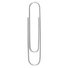 ACCO Paper Clips, Jumbo, Smooth, 100 Clips/Box, 1 Box (72580)