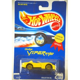 Hot Wheels Green Metalflake Dodge Viper RT/10 #210 Gold Medal Gold Lace 1:64 Scale