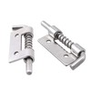 ZRM&E 4pcs 304 Stainless Steel Flat Pin Hinge Spring Latch