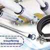 Reinforced Pipe Clamps M8/M10 with Rubber Seal and Diameter 35