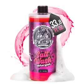 Salty Captain Salt Wash Cleaner - Remove Salt Off Boats & Cars, Prevent Saltwater Corrosion, Clean Salt Away from Jetskis, Trailers, Salt Neutralizer, Salt Gone Cleaning (32 fl oz)
