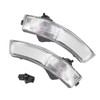 Pair of Rearview Wing Mirror Indicator Lens Turn Signal Light