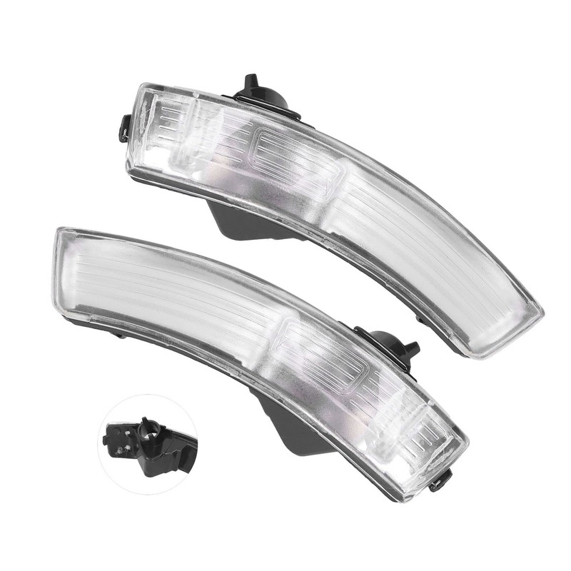 Pair of Rearview Wing Mirror Indicator Lens Turn Signal Light