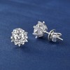 MomentWish Moissanite Diamond Stud Earrings 925 Silver / Gold 585,