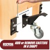Workbench Caster kit 4 Heavy Duty Retractable Casters with 4