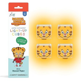 Glo Pals x Daniel Tiger's Neighborhood Water-Activated Light-Up Cubes for Sensory Play (Cubes Only)