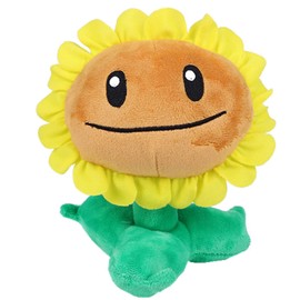 JHESAO 8" Sunflower Plants and Zombies Plush Zombies Toys PVZ Plushies 1 2 Stuffed Soft Doll Sunflower Plush New