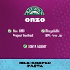 RiceSelect Orzo Rice-Shaped Pasta, Premium Non-GMO Orzo Pasta, 26.5-Ounce Jar