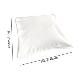 perfeclan Nail Elbow Rest,Elbow Hand Rest,Non Slip Easy to Clean Table Desk Station,Elbow Pad Cushion,PU Leather for Manicure Home DIY, white