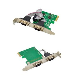 Micro SATA Cables PCIe x1 AX99100 2S DB9 RS-232 Serial Port Card Chipset: ASIX AX99100
