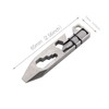 EDC Gear Titanium Pry Bar Multitool Keychain Pocket Screwdriver Mini