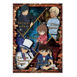 Tenyo T-500-618 Flash Magic Jigsaw Puzzle, Detective Conan, Double Face (13.8 x 19.3 inches (35 x 49 cm) T-500-618 (Made in Japan) with Glue and Spatula, Service Card Included