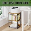 MARTY Desktop Printer Stand 2 Pack Printer Stand with Storage
