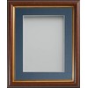 Frame Company Eldridge Mahogany Photo Frame with Blue Mount, 12x10