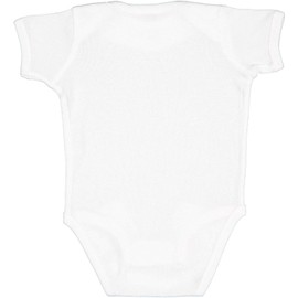 RABBIT SKINS, Baby Soft Short-Sleeve Bodysuit, White, Newborn