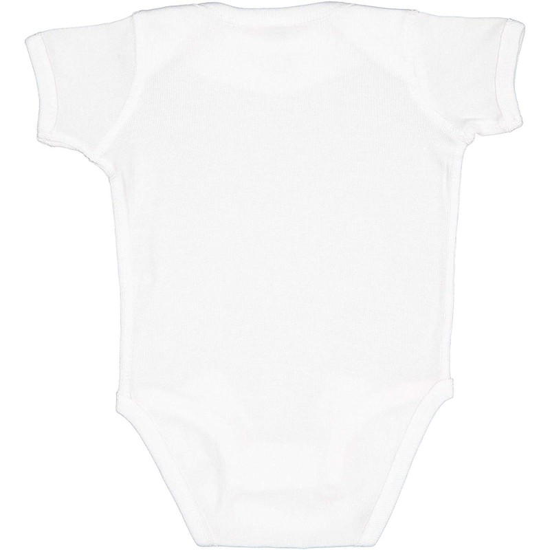 RABBIT SKINS, Baby Soft Short-Sleeve Bodysuit, White, Newborn