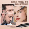 AWROSE Eyebrow Pencil, 3D Waterproof Microblading Eyebrow Pen 4 Fork