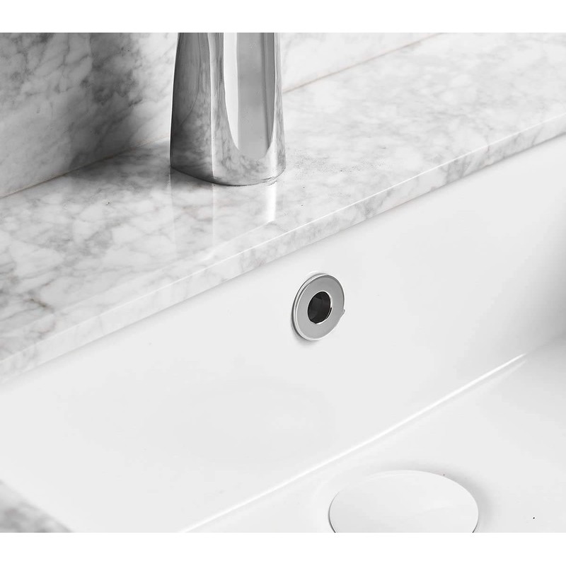 Greenspring Chrome Basin Sink Trim Overflow Cover Brass Insert In