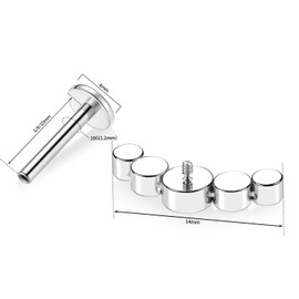 hengkaixuan 16G G23 Titanium Flat Back Labret Studs Internal Thread Lip Studs Tragus Piercing Monroe Medusa Lip Piercing Silver Lobe Cartilage Conch Earrings Jewellery, Titanium