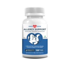 Allergy Support for Dogs with Dog Probiotics for Itchy Skin - Dog Itch Relief, Allergy Relief for Dogs, Dog Skin and Coat Supplement, Skin Soother for Dogs, Itch Relief for Dogs - 120 Chewable Tablets