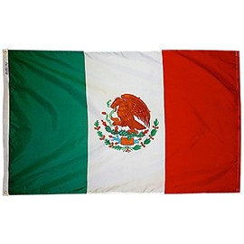 Mexico - 5' x 8' Nylon World Flag