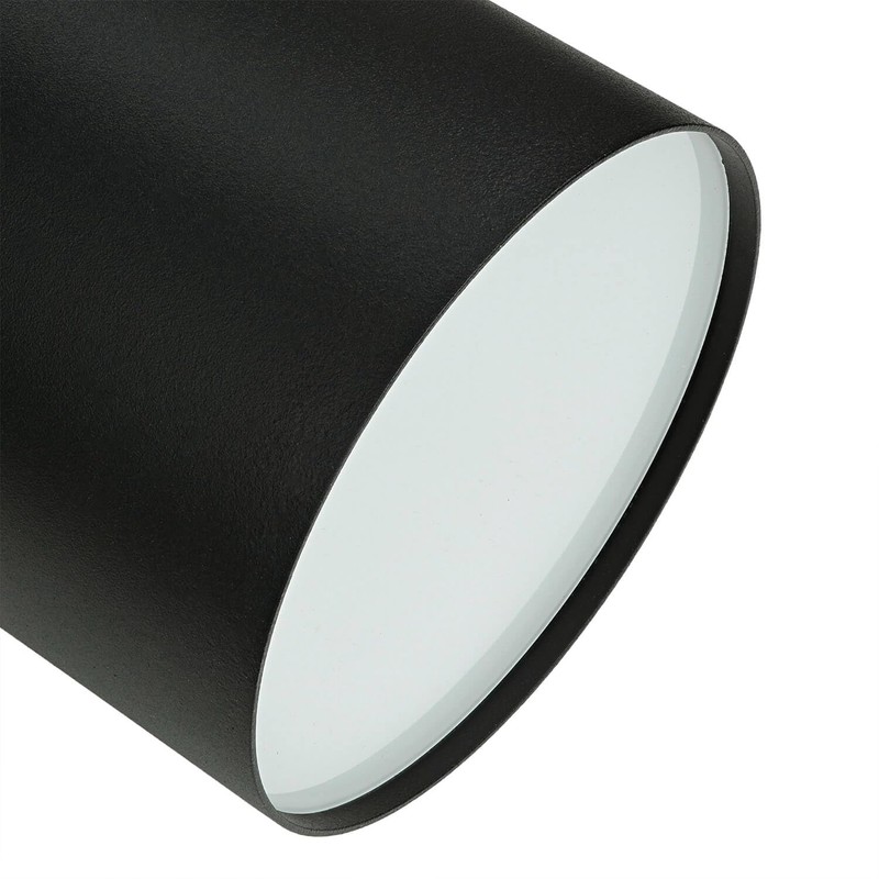 Licht-Erlebnisse Surface-Mounted Spotlight GU10 Ceiling Light, Surface-Mounted Spotlight, Black, Diameter