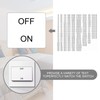 LT Easiyl 500Pcs Light Switch Label Sticker Clear Transparent with