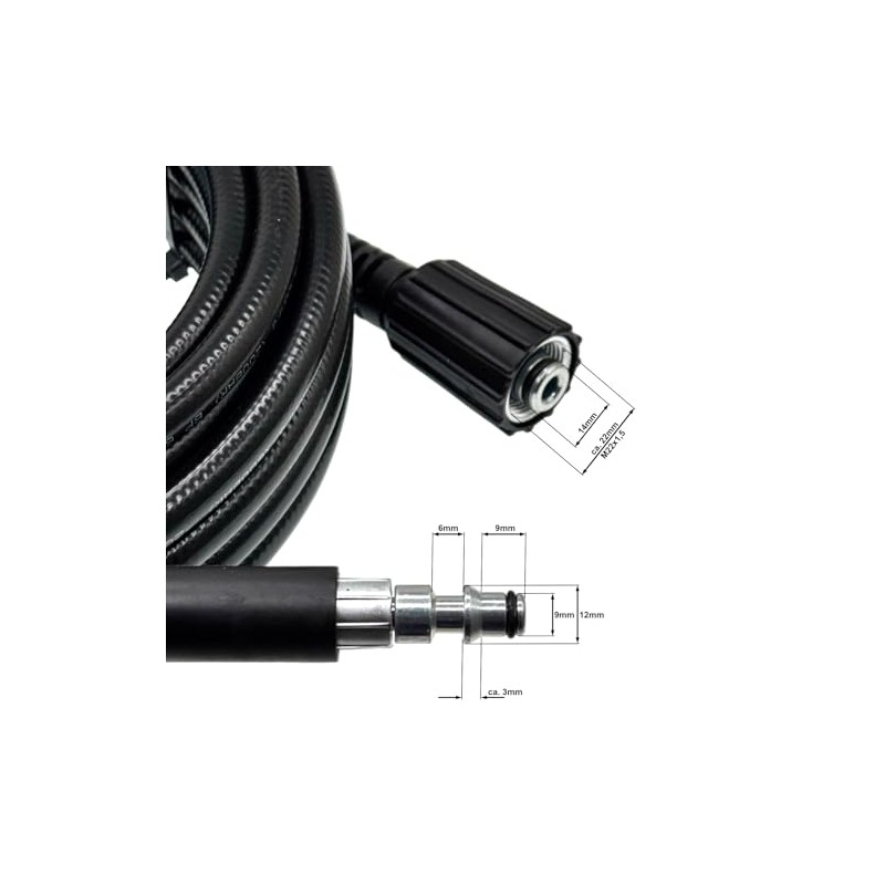 M&M Smartek High Pressure Hose for Lavor Pressure Washers such