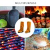 Uadme Welder Shoe Protector, 1 Pair Leather Welding Spats Flame