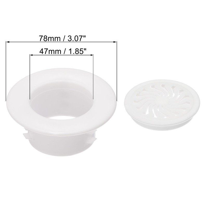 uxcell Round Vent Cover, ABS Plastic Adjustable Air Vent Cover