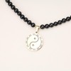 COAI 108 Mala Necklaces Ying Yang Pendant, Obsidian Tiger's Eye