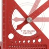 HOKIMEEN 3D Multi Angle Measuring Ruler, Plastic Woodworking Square with