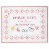 Pink Birth Sampler - Complete Cross Stitch kit on 14