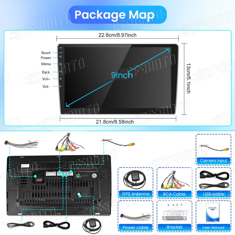 CFRIATO For Kia Optima K5 2011-2013 Carplay Car Radio Stereo