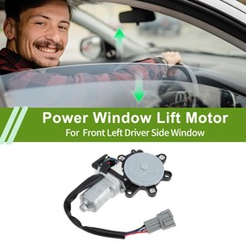 HOPESPANNER Front Left Driver Side Power Window Regulator Lift Motor for Nissan Maxima Pathfinder No.742507/807312Y000 6 Pin Car Window Glass Lift Motor